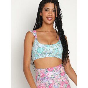 NWT Beach Riot Audrey Sports Bra Top Waterfall Peony Size XS